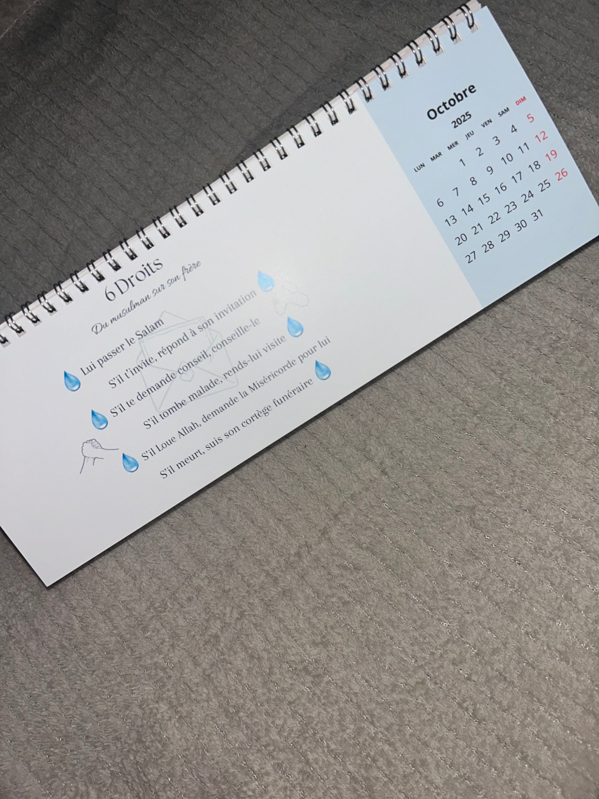 Calendrier 2026 🗓️ (confection 1 semaine)