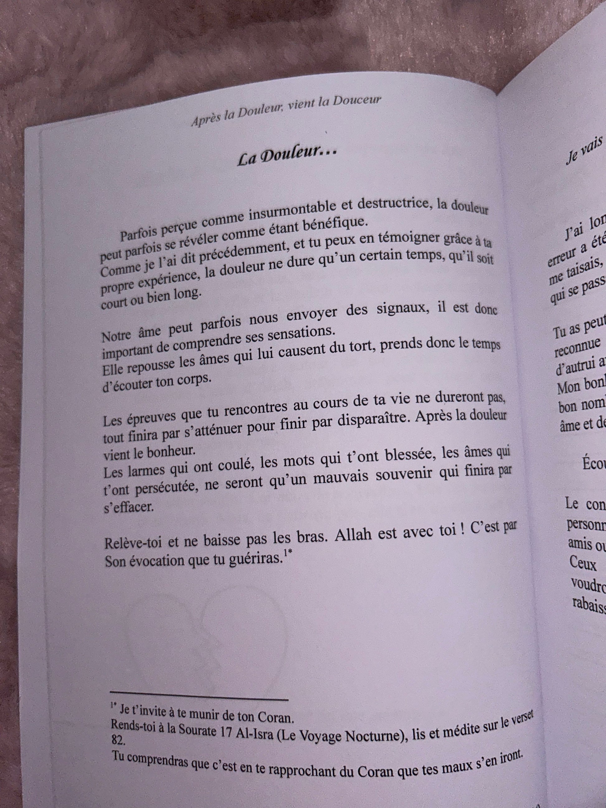 Après la Douleur, vient la Douceur