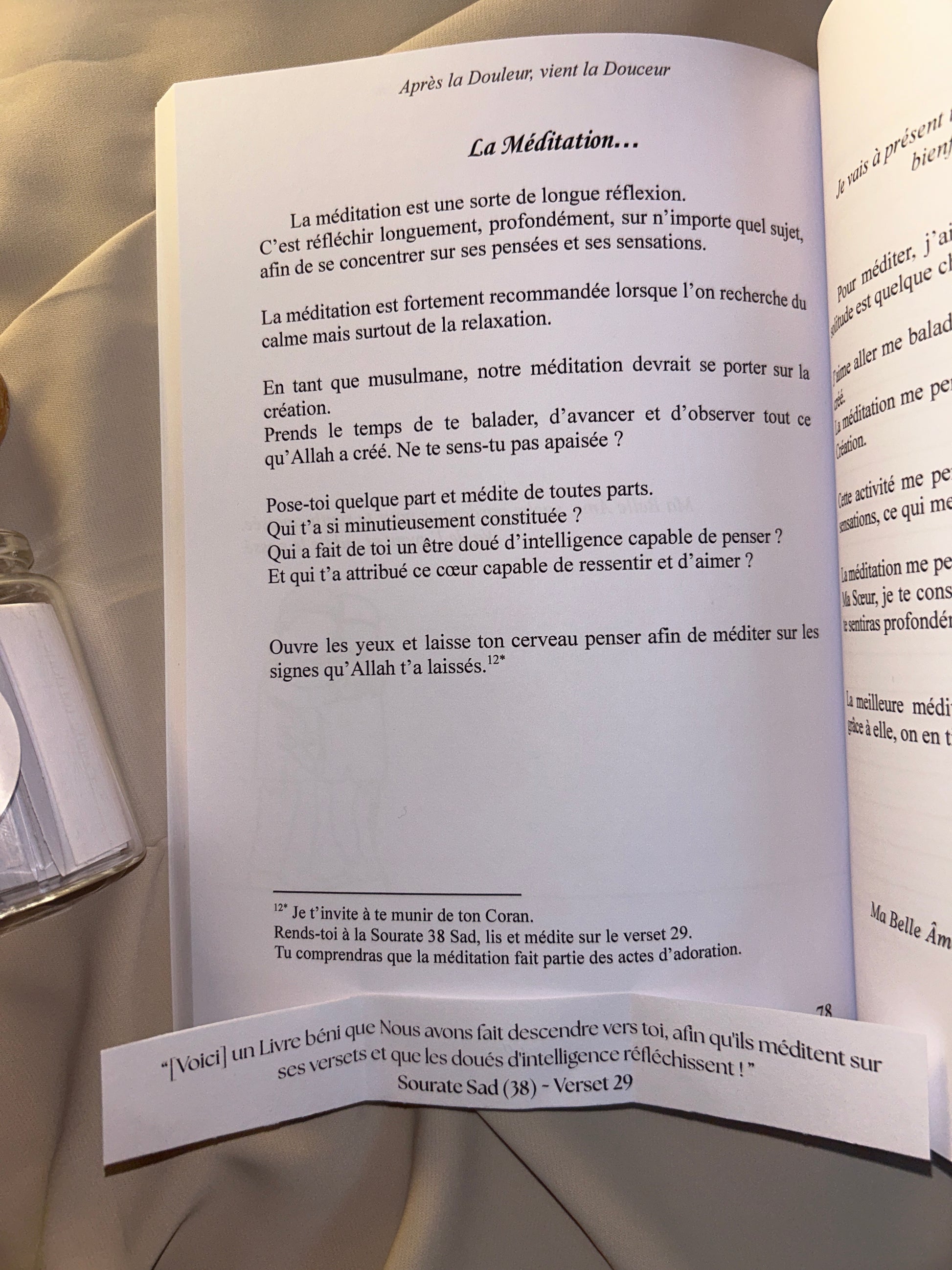 Pot de versets + « Après la Douleur, vient la Douceur »