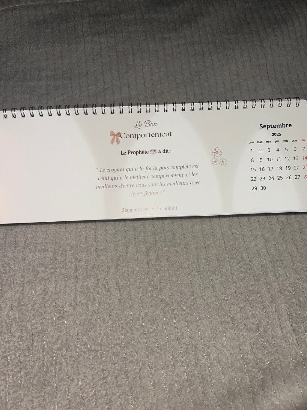 Calendrier 2026 🗓️ (confection 1 semaine)