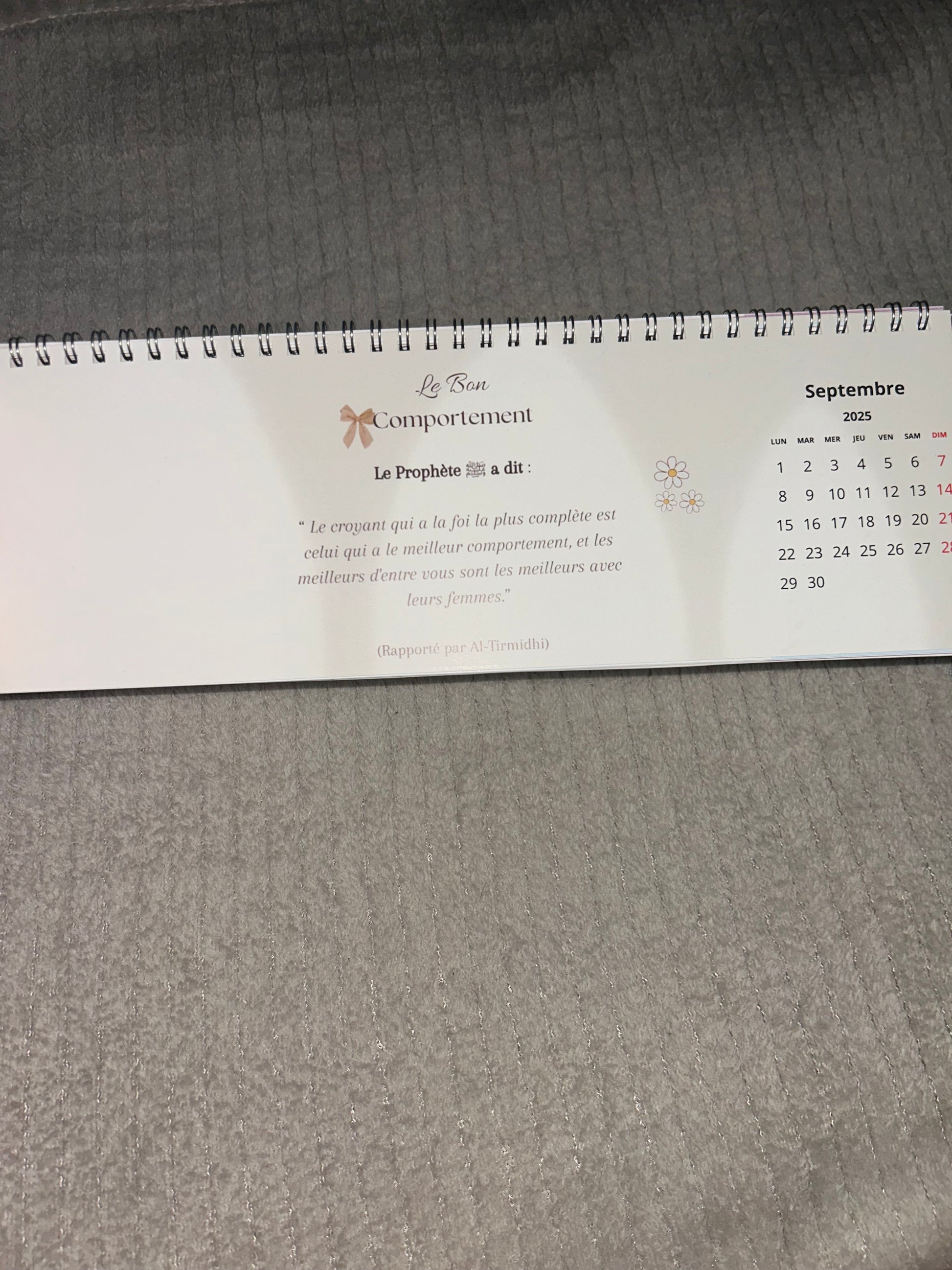 Calendrier 2026 🗓️ (confection 1 semaine)